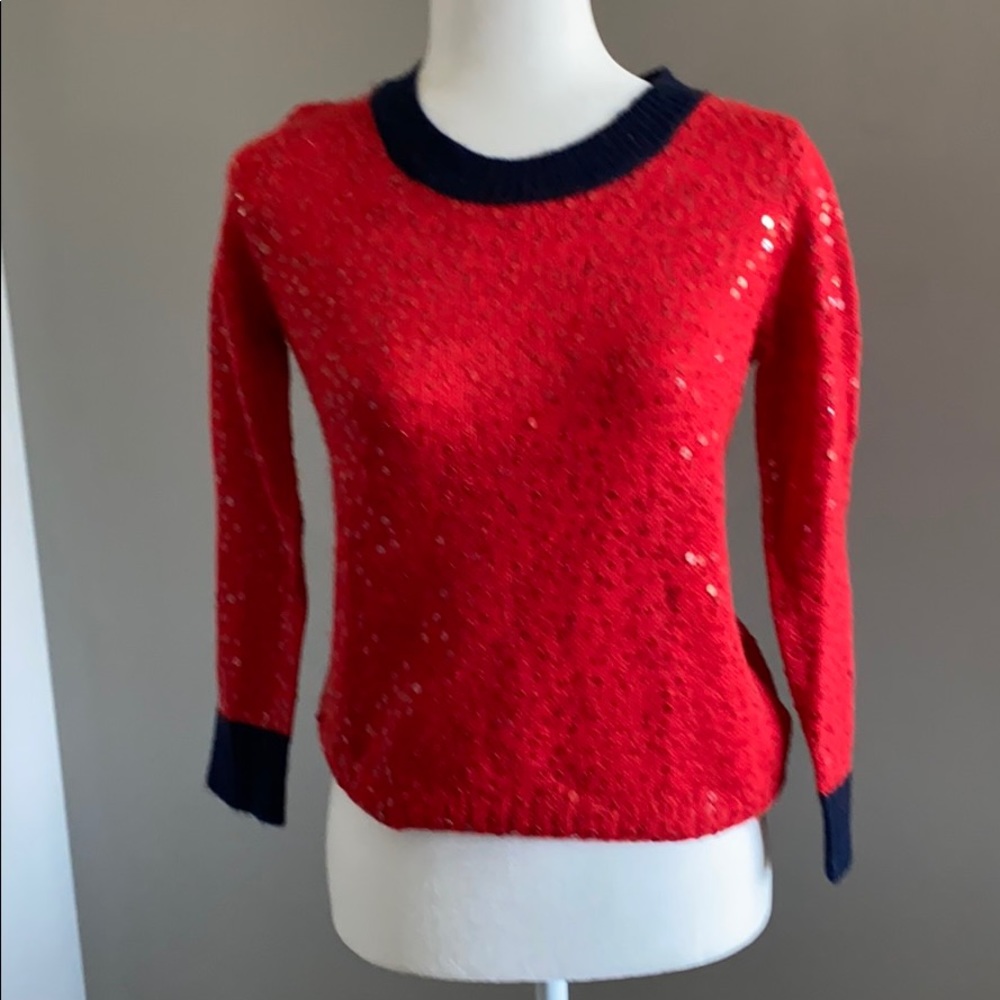 Sequin J Crew sweater